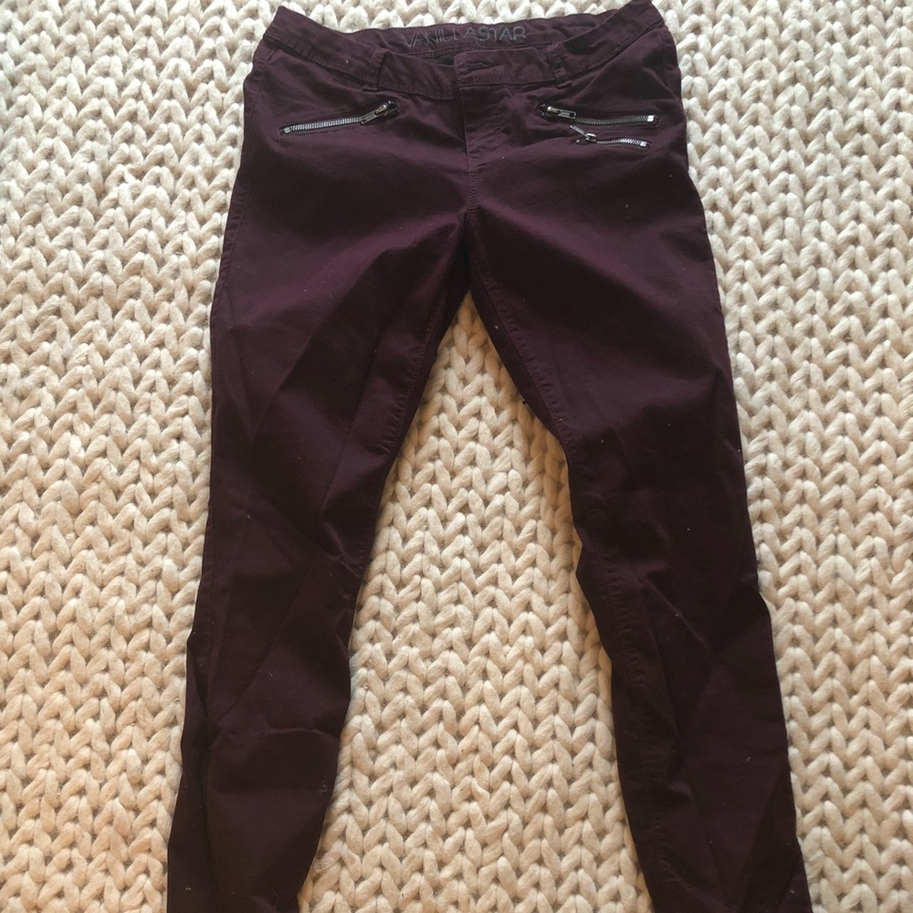Maroon jeggings